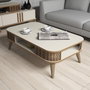 Hanah Home Eylül Conjunto de Muebles de Salón - Crema